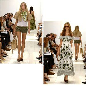 Gucci Runway Leather Bamboo Tassel Heels / Sandals